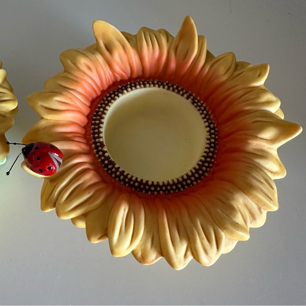 NEW PartyLite Sunflower Buddies Tea Light Candle Holders - Picture 6 of 12